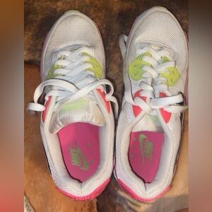 Nike air max white pink neon green